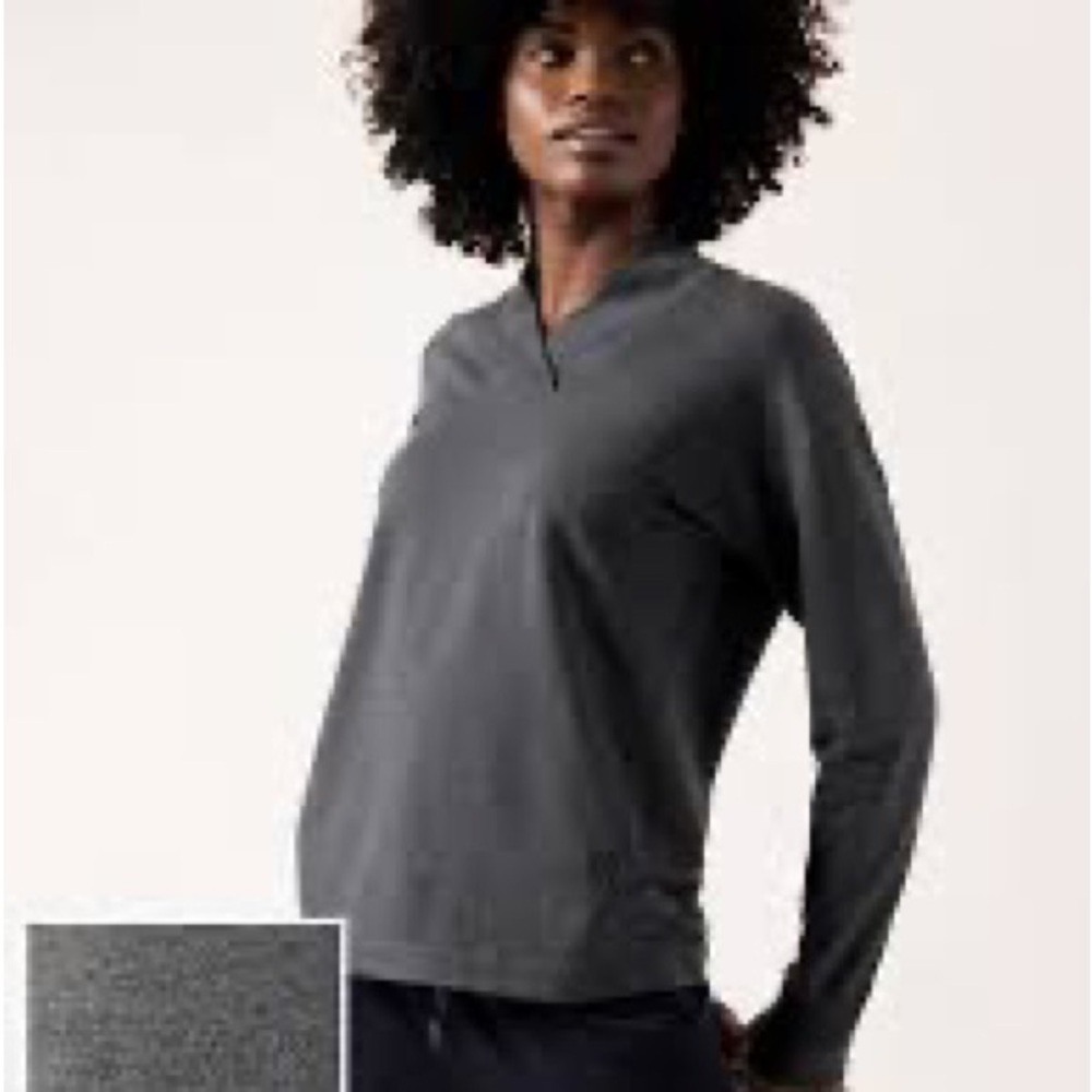 Athleta Clarity V neck sweatshirt